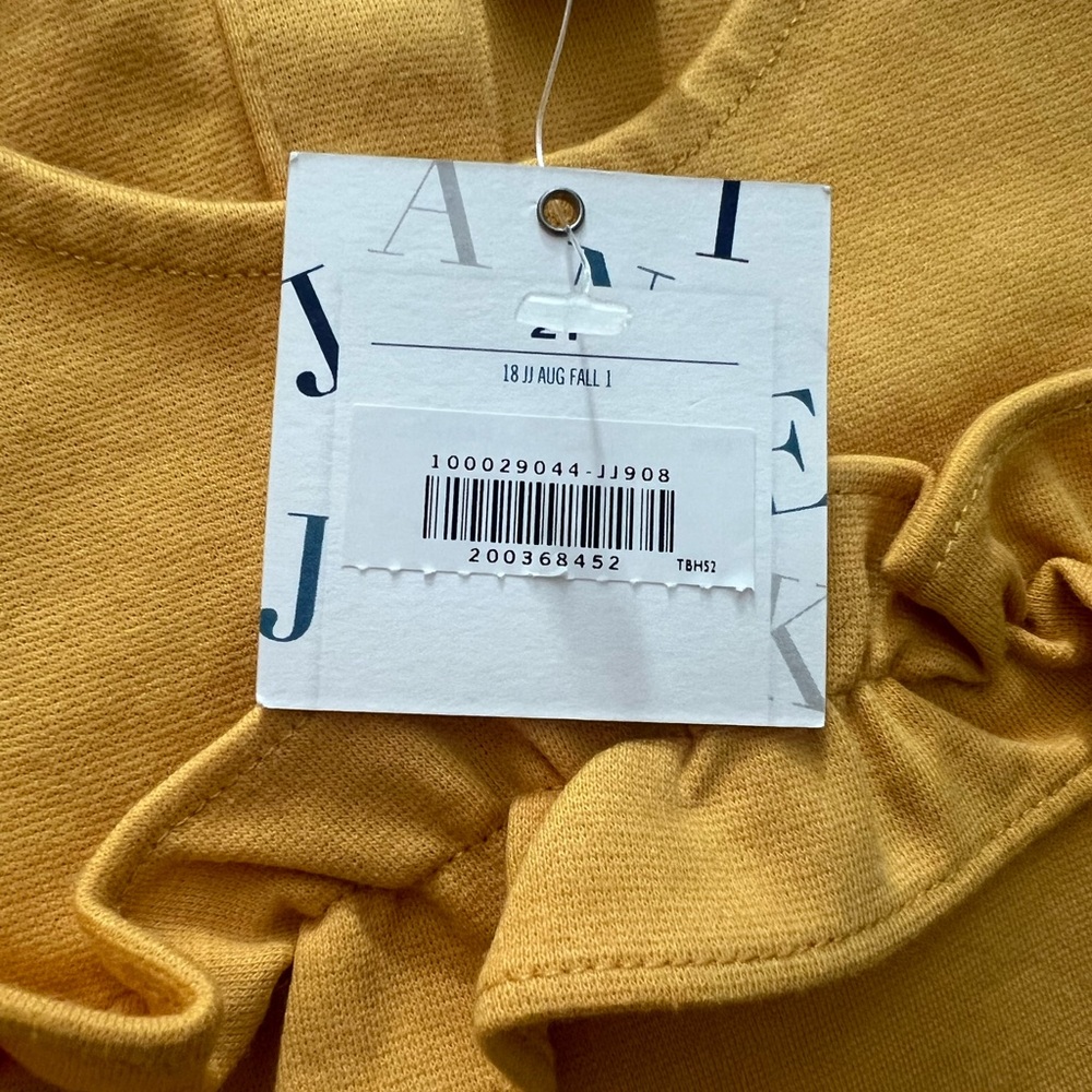NWT Janie and Jack Girls Golden Yellow Mustard Ruffle Dress 2T - Picture 3 of 6